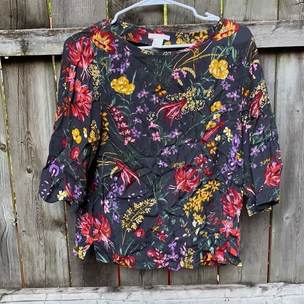 H&M floral top sz. 2